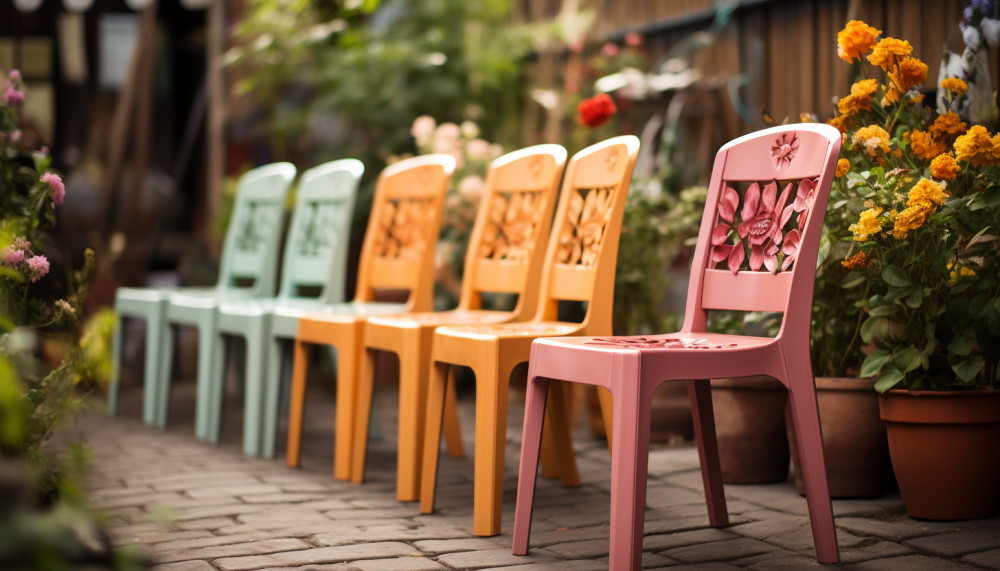 Autres - Chaise de jardin en plastique : comment les repeindre ?